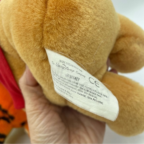 Vintage Walt Disney Company Lot Winnie The Pooh& Tigger Plush 10” Curly Tail - Picture 10 of 11